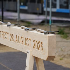Richtfest Schild