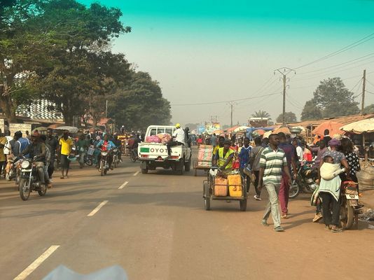 Straße in Bangui