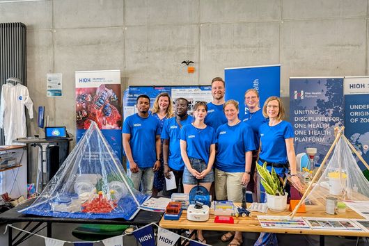 Großteil des HIOH-Teams vor Ort am Wissenschaftstag 2026.